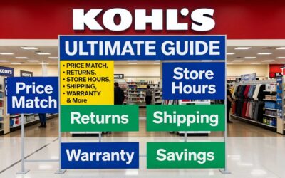 Kohl’s 2026 Ultimate Guide: Price Match, Returns, Store Hours, Shipping, Warranty & Savings