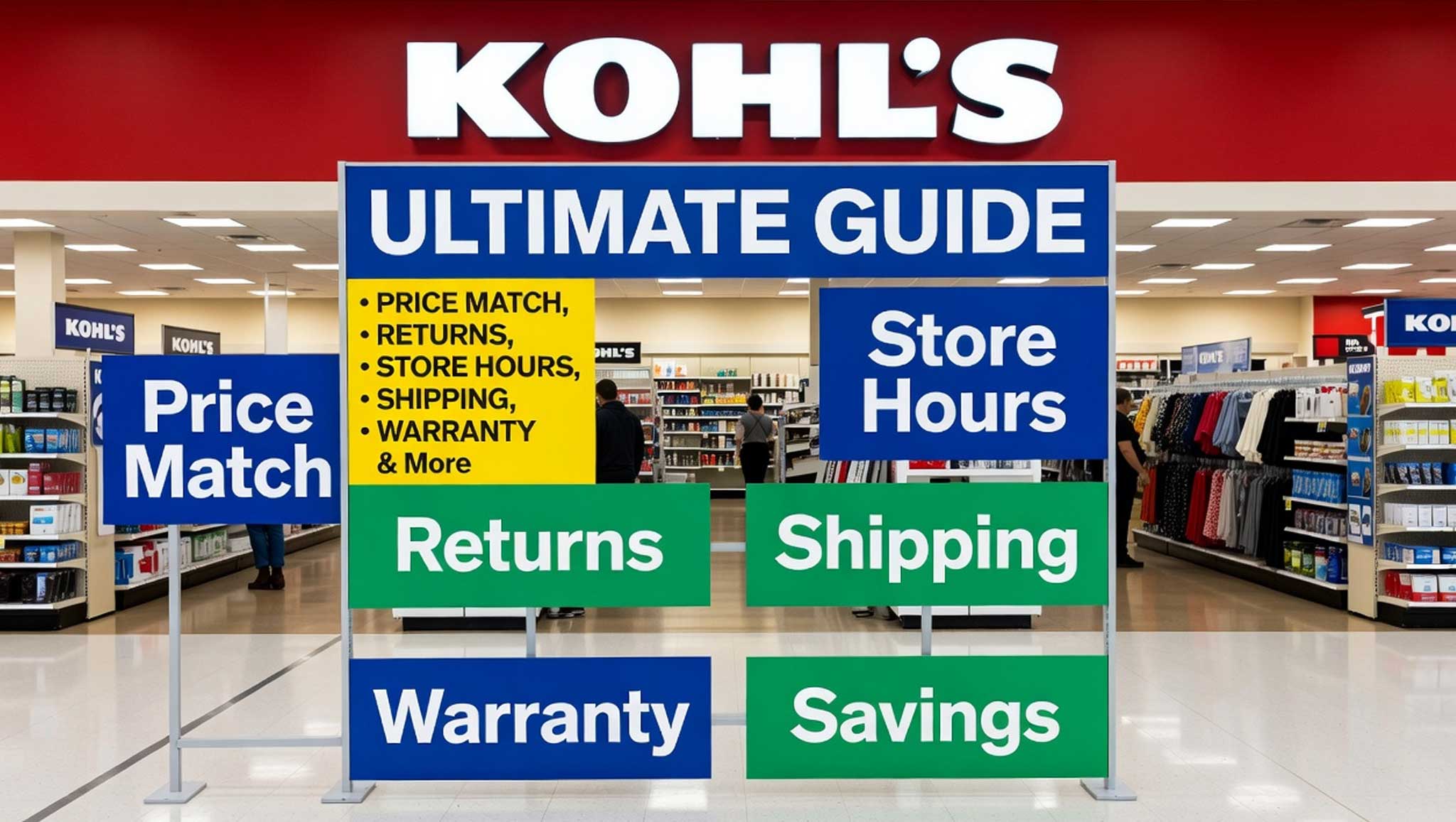 Kohl’s 2026 Ultimate Guide: Price Match, Returns, Store Hours, Shipping, Warranty & Savings