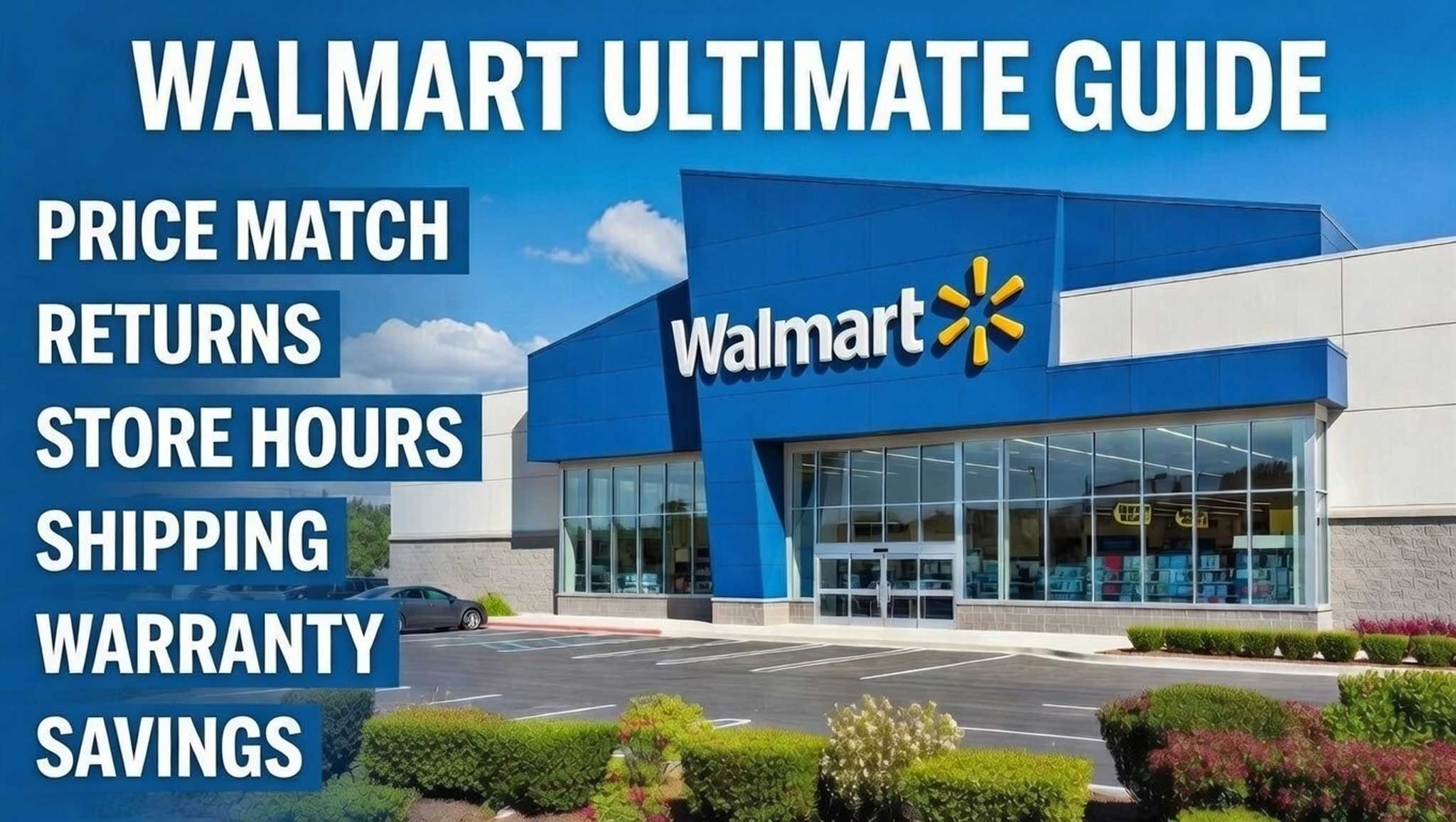 Walmart 2026 Ultimate Guide: Price Match, Returns, Store Hours, Shipping, Warranty & Savings